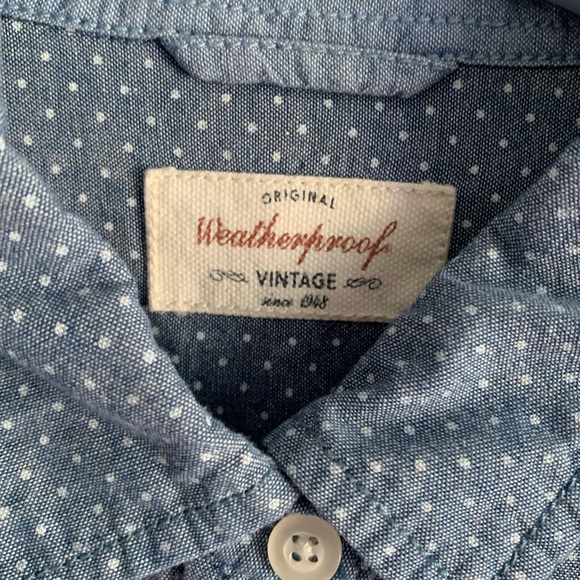 ORIGINAL WEATHERPROOF Vintage Brand button front - Picture 2 of 2